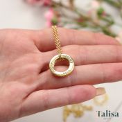 Family Circle Name Necklace - Classic Chain [18K Gold Plated]