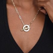 Family Anchor Link Chain Name Necklace [18K Gold Vermeil]
