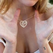 Ties of Heart Map Necklace [18K Gold Vermeil]