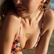 Ties of Heart Map Necklace [18K Gold Plated]