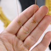 Helena Diamond Zodiac Necklace [14 Karat Gold]