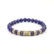 Compass Diamond Name Bracelet - Lapis Lazuli [18K Gold Vermeil]