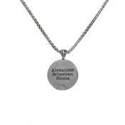 Cosmic Power Men Name Necklace - Sterling Silver