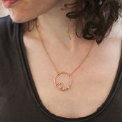 A Mother's Heart Necklace [Rose Gold Plated]