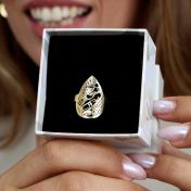 Cherished Spot Map Ring [14 Karat Gold]