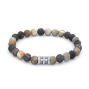 Kreuz Armband aus Picasso Jaspis - für Herren