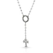 Eternity Circle Cross Necklace with Names [Sterling Silver]