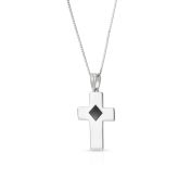 Collier Croix avec Nano Bible [Argent 925] 