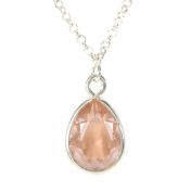 Enchanted Drop Layered Birthstone Necklace [Sterling Silver]