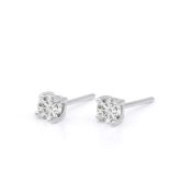 Classic Studs With Crystals [Sterling Silver]
