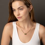 Emily Cuban Chain Name Necklace [14 Karat Gold]