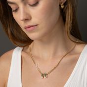 Emily Cuban Chain Name Necklace [14 Karat Gold]