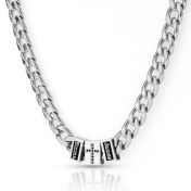 Diamond Cross Cuban Link Chain With Names