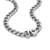 Cuban Link Chain with Cross & Nano Bible for Men – 8mm 