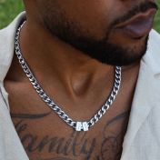 Cuban Link Chain with Iced Charms