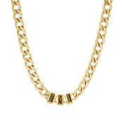 Infinity Charm Cuban Link Chain With Names - 18K Gold Plated