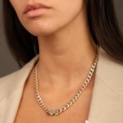 Cuban Link Chain Name Necklace [18K Gold Plated]