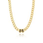Cuban Link Chain Name Necklace [18K Gold Plated]