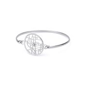 Precious Spot Map Bangle Bracelet [Sterling Silver]