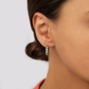 Curb Chain Earrings [18K Gold Plated]