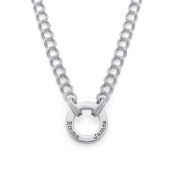 Family Circle Curb Chain Necklace [Sterling Silver]