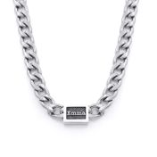Cuban Link Chain With Name - Horizontal [8mm]