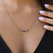 Joys of Life Birthstone Necklace [Gold Plated]