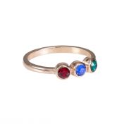 Talisa Stars Birthstone Ring [Rose Gold Plated]