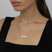 Heart's Signature Name Necklace [18K Gold Plated]