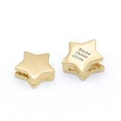 Star Charm With Names For Milanese Chain [18K Gold Plated]