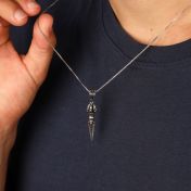 Dagger Men's Pendant Necklace - Sterling Silver