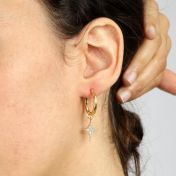 Dainty Pavé Crystal Earring Charm [18K Gold Vermeil]