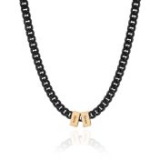 Dark Cuban Link Chain with Iced Charms [18K Gold Plated]