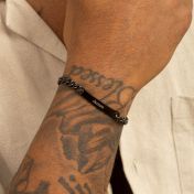 Dark Cuban Link Chain Signature Bracelet 