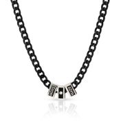 Dark Cuban Link Chain Name Necklace with Diamond 