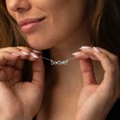 Diamond Date Necklace [Sterling Silver]