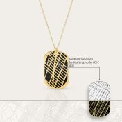 Map Tag Silhouette Necklace [18K Gold Plated]