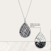 Cherished Spot Silhouette Map Necklace [Sterling Silver]