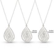 Beliebter Ort Kette mit Kartenanhänger [Sterlingsilber]