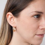 Playful Twist Hoop Earrings