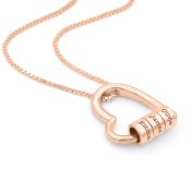 Delicate Ties of the Heart Name Necklace [18K Rose Gold Plated]