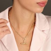 Destiny T Bar Name Necklace [18K Gold Plated]