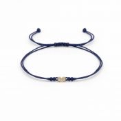 Talisa Stars Diamond Bracelet - Blue String [14 Karat Gold]-2