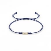 Talisa Stars Diamond Bracelet - Blue String [14 Karat Gold]-4