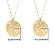 Talisa Halskette mit Kartenanhänger [750er vergoldet]