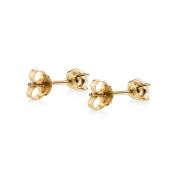 Oval Diamond Stud Earrings - 0.4 ct [14 Karat Gold]