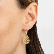 Cherished Spot Map Earrings [18K Gold Pated]