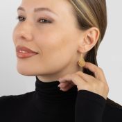 Cherished Spot Map Earrings [18K Gold Pated]
