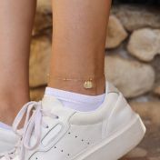 Drops of Love Initials Anklet [18K Gold Plated]