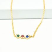 Talisa Stars Necklace Horizontal [Gold Plated]